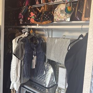 Beach Bunny Blue Fringe Bikini Set Size Small